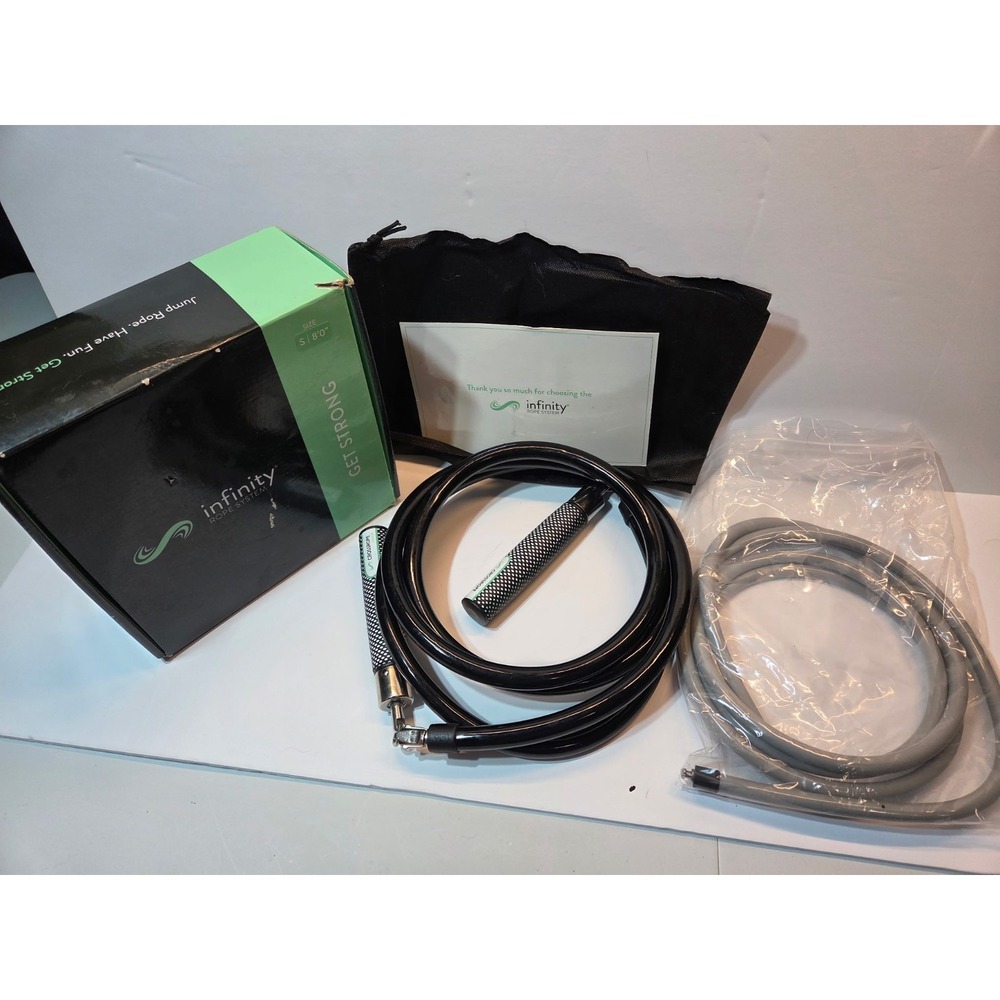 Crossrope Infinity Get Strong Weighted Jump Rope Set S 8' 1LB 2LB Handles